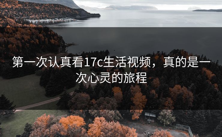 第一次认真看17c生活视频，真的是一次心灵的旅程