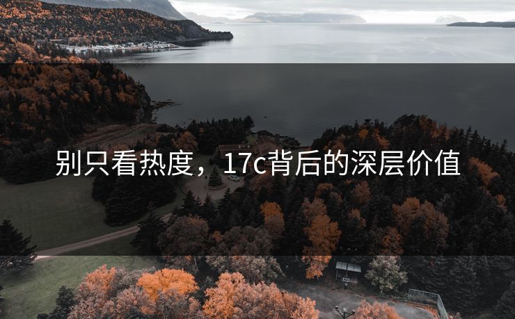 别只看热度，17c背后的深层价值