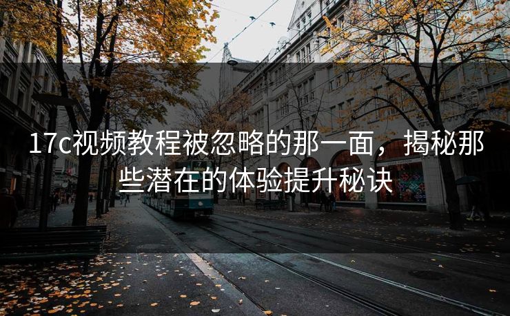 17c视频教程被忽略的那一面，揭秘那些潜在的体验提升秘诀